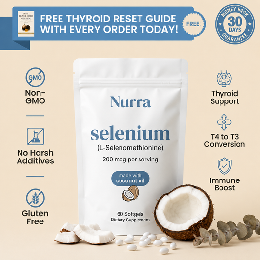 Nurra Selenium 200mcg with Coconut Oil
